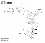 Bosch 0 601 377 5V1 Gws 8-115 C Angle Grinder 230 V / Eu Spare Parts